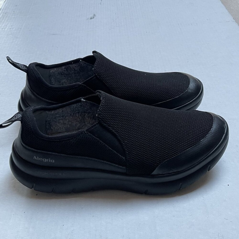 Alegria Black Slip On Sneakers Slip Resistant Rock N Roll Womens 41 US 10.5